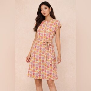 Vintage Brooks Brothers Liberty Art Fabrics Floral Cotton Dress Size 2P Chic